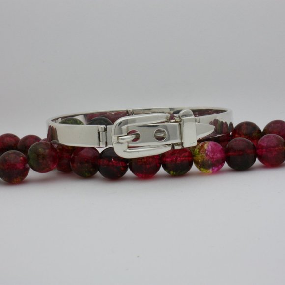 Gucci Silver Belt Buckle Bracelet - Picture 12 of 12